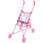 Коляска-трость для кукол со светящимися колесами, металлический каркас - Фото 1