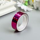 Клейкая лента декоративная голографический, ш. 1.2 см, дл. 2.4 м, набор 12 шт. - Фото 2