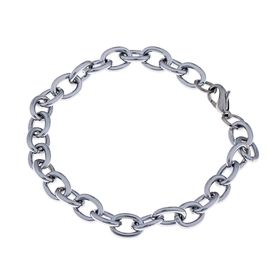 Основа-браслет «Шарм Уни», цвет серебро, 18 см 745208