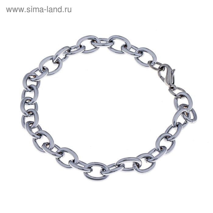 Основа-браслет «Шарм Уни», цвет серебро, 18 см