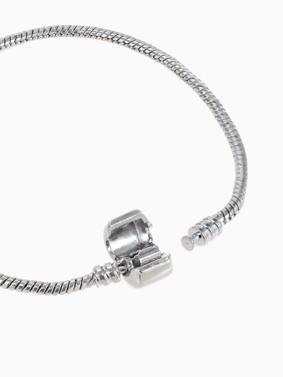 Основа для браслета «Бусинка», цвет серебро, 20 см