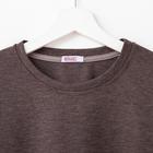 Футболка женская MINAKU OVERSIZE FIT: цвет коричневый, р-р 46 - Фото 6