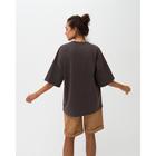Футболка женская MINAKU OVERSIZE FIT: цвет коричневый, р-р 52 - Фото 3