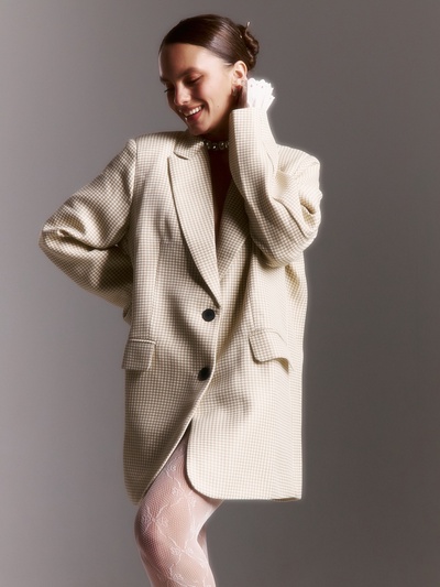 Пиджак женский MIST, one size, бежевый