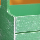 Набор кашпо деревянных 2 в 1 (25.5×15×30; 20×12×23) "Прованс", зелёный - Фото 6