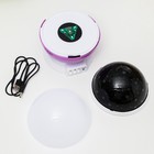 Ночник-проектор «Звёздное небо», вращение, (4ААА или USB) фиолет. 12×10 см RISALUX - Фото 13