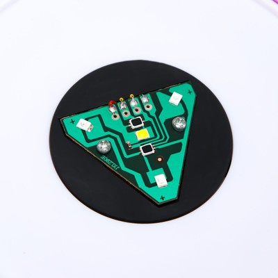 Ночник-проектор «Звёздное небо», вращение, (4ААА или USB) фиолет. 12×10 см RISALUX