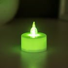 Светодиодная свеча, ночник LED RISALUX «Малая», RGB, h=4 см (комплект 18 шт) - фото 31975303