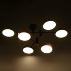Люстра 625358/6 LED 78Вт 3 режима 3000-6000К черный 85х85х30 см - Фото 3
