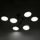 Люстра 625358/6 LED 78Вт 3 режима 3000-6000К черный 85х85х30 см - Фото 4
