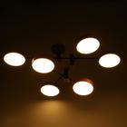 Люстра 625358/6 LED 78Вт 3 режима 3000-6000К черный 85х85х30 см - Фото 5