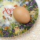 Стеклянная подставка «Цыплята в цветах», на 6 яиц - Фото 5