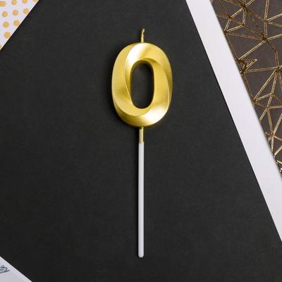 Свеча для торта, цифра «0», 11.5×2.3 см