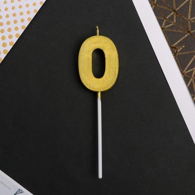 Свеча для торта, цифра «0», 11.5×2.3 см
