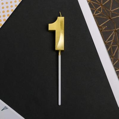 Свеча для торта, цифра «1», 11,5 х 2,3 см