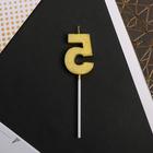 Свеча для торта, цифра «5», 11.5×2.3 см - Фото 4