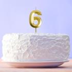 Свеча для торта, цифра «6», 11.5×2.3 см - Фото 7