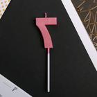 Свеча для торта, цифра «7», 11,5 х 2,3 см - Фото 4