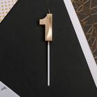 Свеча для торта, цифра «1», 11.5×2.3 см - Фото 3