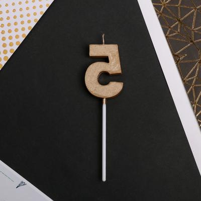 Свеча для торта, цифра «5», 11.5×2.3 см