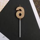 Свеча для торта, цифра «6», 3,5 х 12 см - Фото 4