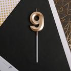 Свеча для торта, цифра «9», 11.5×2.3 см - Фото 3