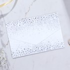 Приглашение на свадьбу в цветном конверте «Звёздный дождь», с тиснением, розовый - Фото 3