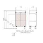 Тумба Домино 3D под раковину Andrea 50, без ящика - Фото 2