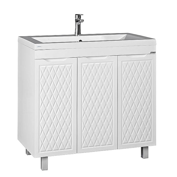 Тумба Домино 3D под раковину Andrea 90, без ящика - Фото 1