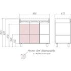 Тумба Домино 3D под раковину Andrea 90, без ящика - Фото 2