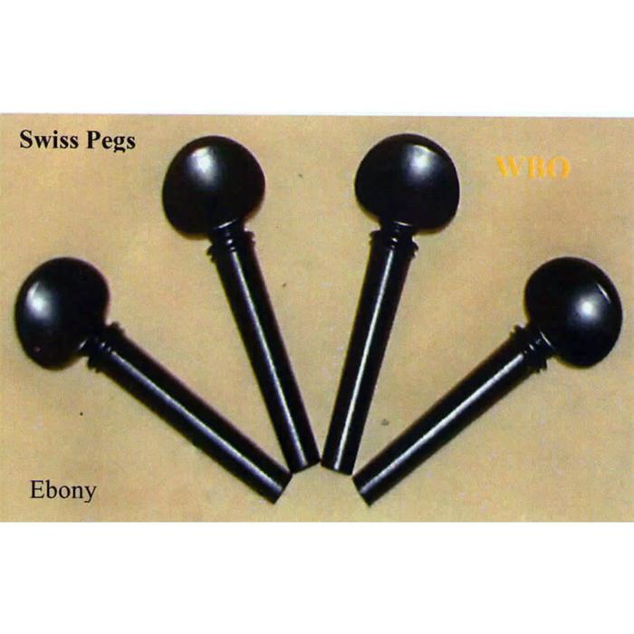 Колок для виолончели WBO CP01E-1/4 швейцарская модель, черное дерево