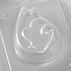 Пластиковая форма "Котик с сердечком" 8,5х6 см - Фото 3