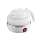 Чайник электрический Luazon LSK-1812, пластик, 0.6 л, 600 Вт, дорожный, белый - фото 6381549