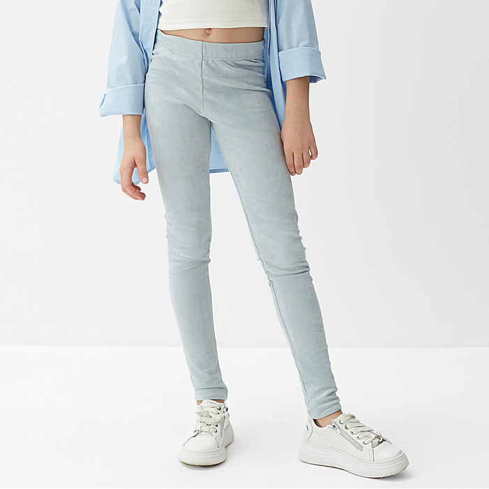 Легинсы для девочки MINAKU: Casual Collection KIDS, голубые, рост 104 см - Фото 1