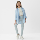 Легинсы для девочки MINAKU: Casual Collection KIDS, голубые, рост 134 см - Фото 2