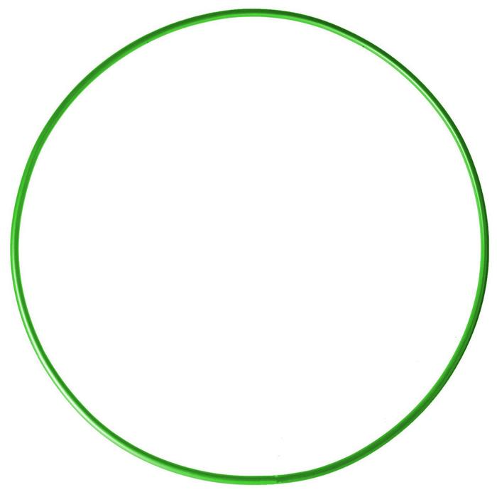 Обруч для художественной гимнастики, d=90 см, цвет зелёный - Фото 1