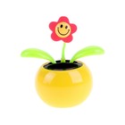 Маятник пластик "Смайлик-цветочек" мини 7х8х5 см - Фото 1