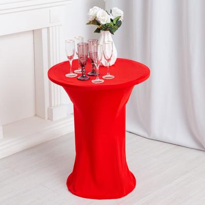 Чехол на стол, цв.красный, 60*120 см, 100% эластан