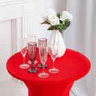 Чехол на стол, цв.красный, 60*120 см, 100% эластан - Фото 2