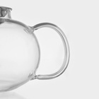 Чайник стеклянный заварочный с металлическим ситом «Калиопа», 800 мл - Фото 5