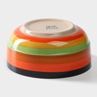 Салатник керамический Доляна «Индия», 800 мл, d=15 см, цвет оранжевый - фото 4539600