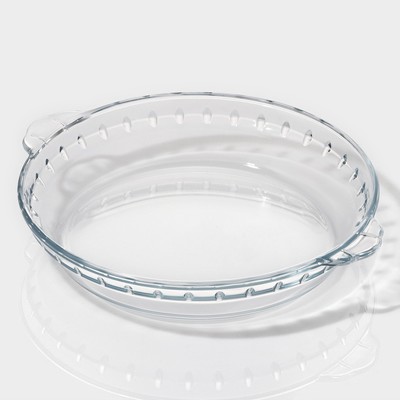 Форма для запекания и выпечки из жаропрочного стекла круглая Доляна, 1 л, d=22 см