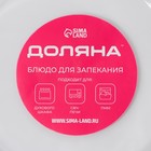 Форма для запекания и выпечки Доляна, 1 л, d=22 см, круглая, жаропрочное стекло - Фото 5