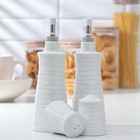 Набор для специй «Текстура», 4 шт: 2 соусника, солонка, перечница - Фото 2