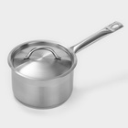 Сотейник LUXSTAHL, 2 л, d=16 см, h=10 см, металлическая крышка, капсульное дно, индукция, нержавеющая сталь - Фото 4