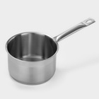 Сотейник LUXSTAHL, 2 л, d=16 см, h=10 см, металлическая крышка, капсульное дно, индукция, нержавеющая сталь - Фото 3