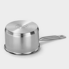 Сотейник LUXSTAHL, 2 л, d=16 см, h=10 см, металлическая крышка, капсульное дно, индукция, нержавеющая сталь - Фото 6