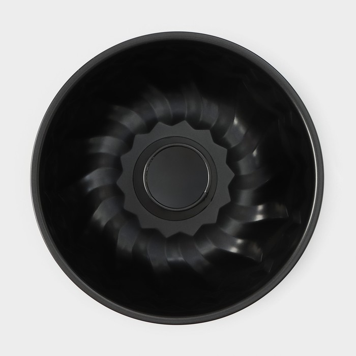 Форма для выпечки «Жаклин. Немецкий кекс», 22×10 см, антипригарное покрытие, цвет чёрный - фото 1890605515