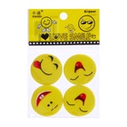 Набор ластиков фигурных Calligrata «Смайлы», 4 штуки, в блистере, МИКС - Фото 6
