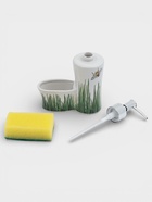 Дозатор для моющего средства с подставкой для губки Доляна «Травка», 240 мл - Фото 3